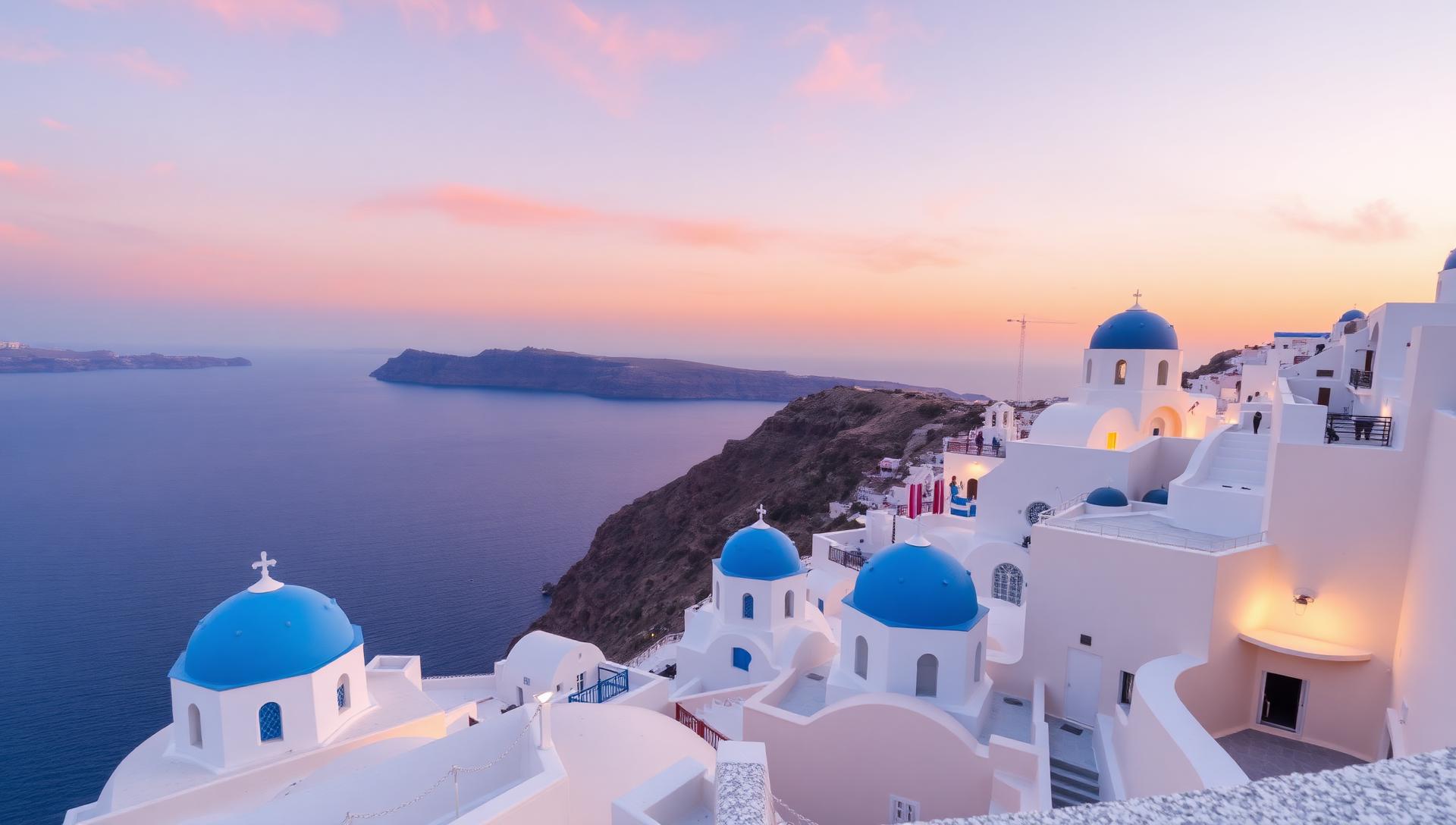 Sunset over Santorini